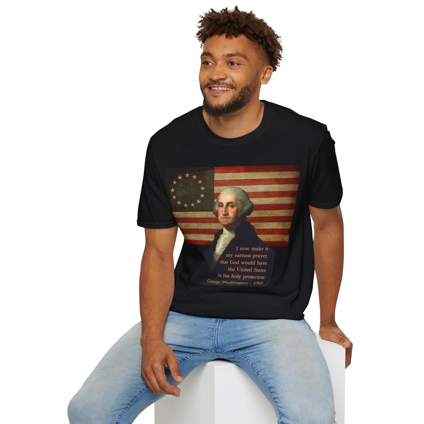 Washington's Earnest Prayer Dark colors Unisex T-Shirt by theGreenDragonTavern.shop