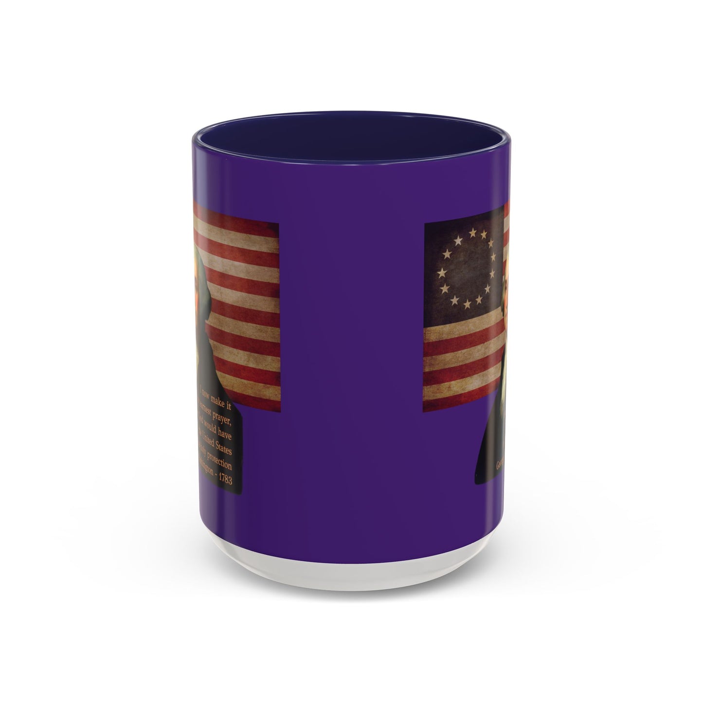 Washington's Earnest Prayer Purple Accent Mug by theGreenDragonTavern.shop