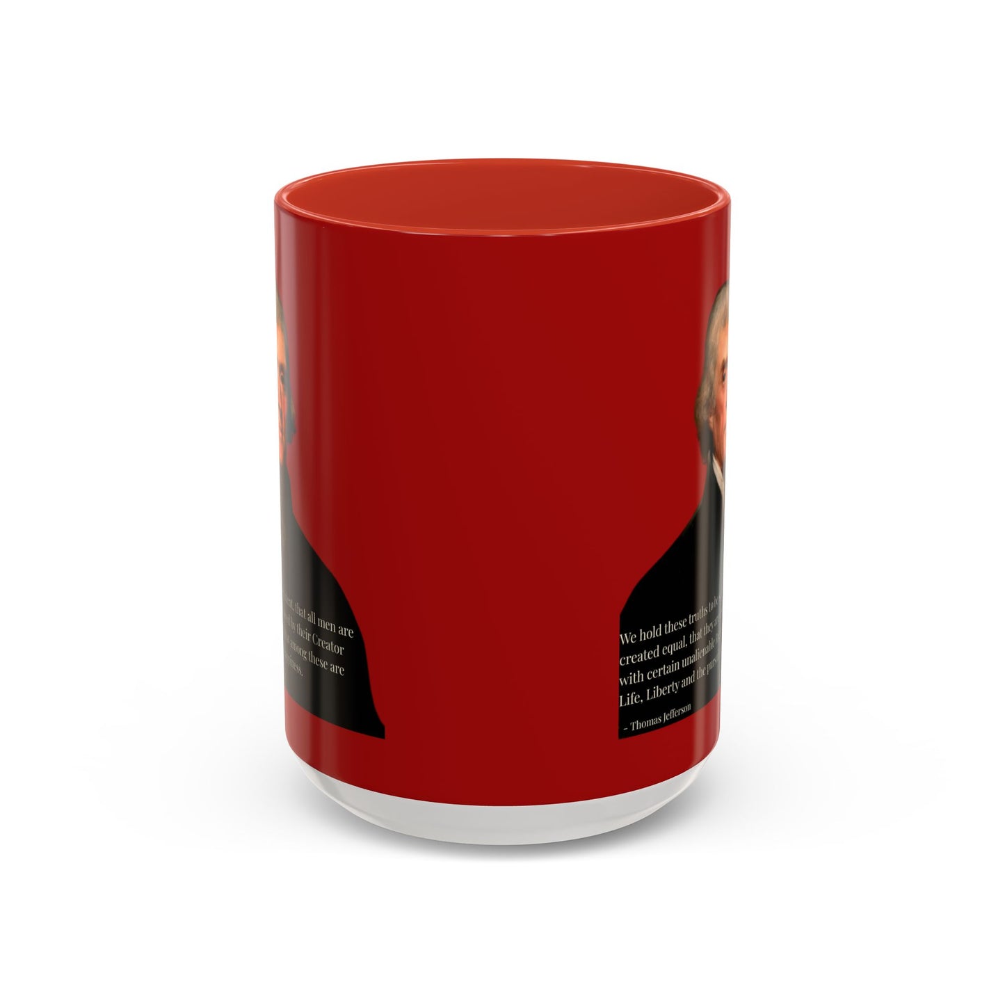 We hold these truths to be self-evident Red Accent Mug by theGreenDragonTavern.shop