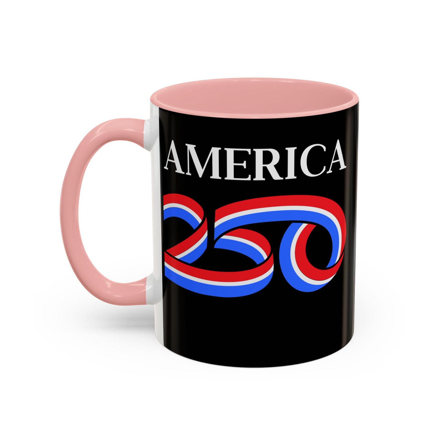 America 250 Black Accent Mug by theGreenDragonTavern.shop