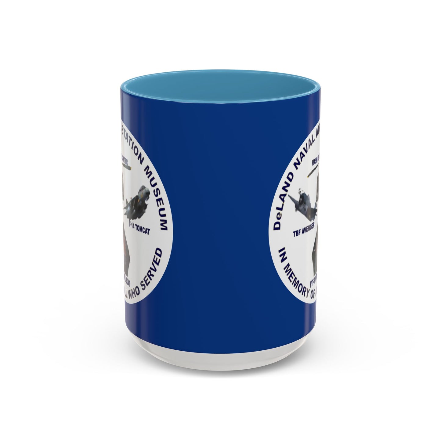 DNASM Student Art Blue Accent Mug by theGreenDragonTavern.shop
