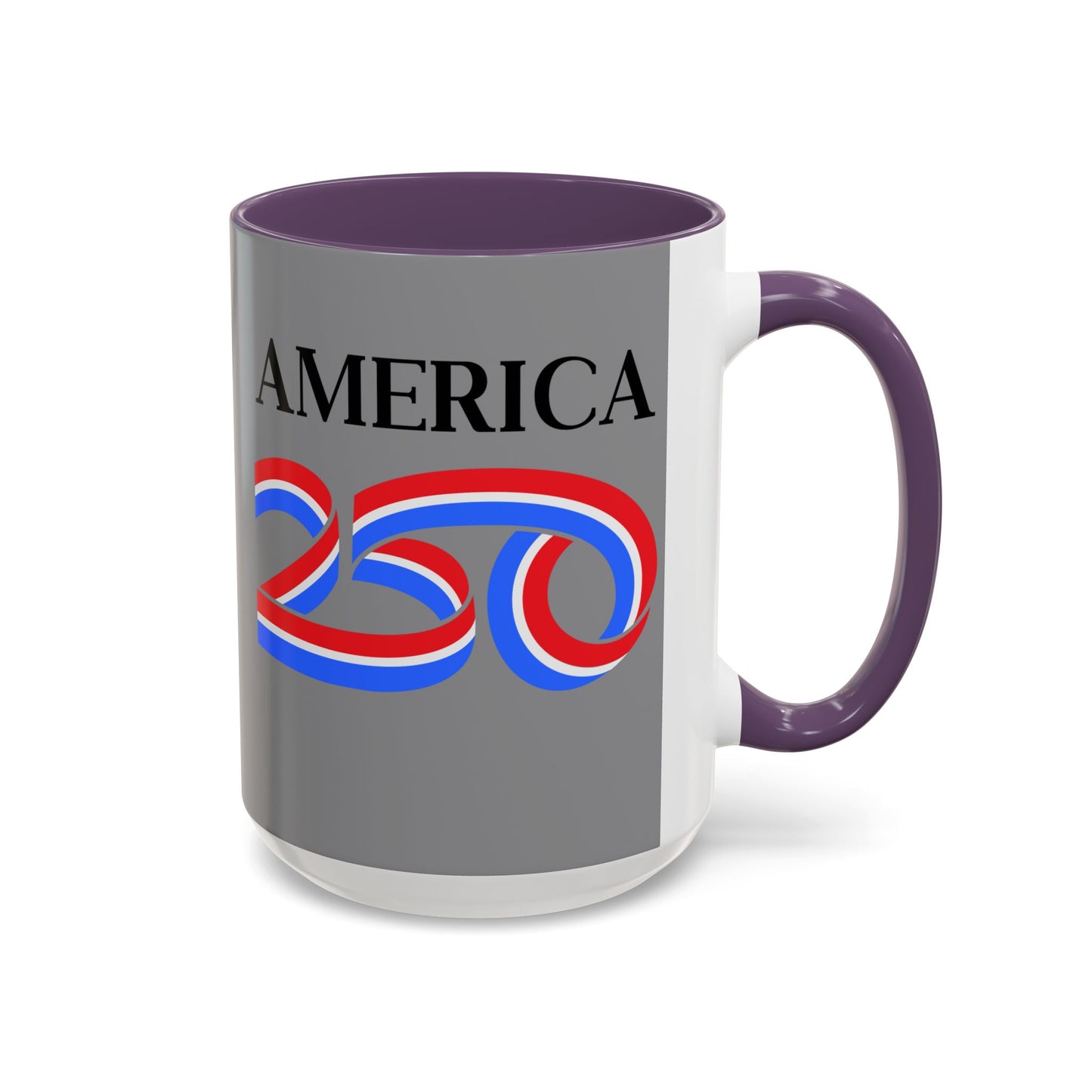 America 250 Grey Accent Mug by theGreenDragonTavern.shop