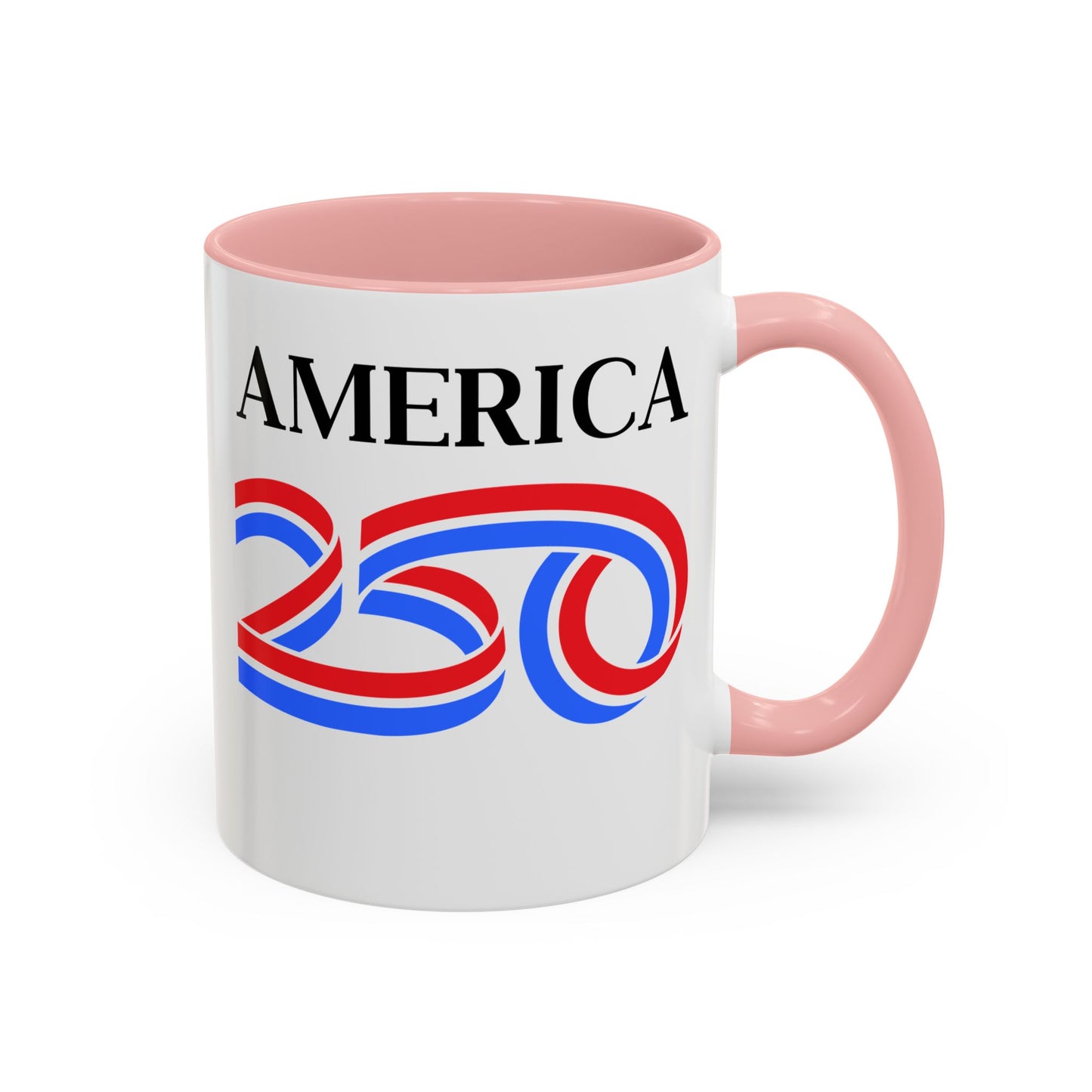 America 250 White Accent Mug by theGreenDragonTavern.shop