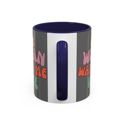 I Am Woman Watch Me Vote Grey Accent Mug by theGreenDragonTavern.shop