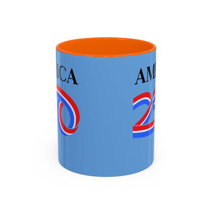 America 250 Light Blue Accent Mug by theGreenDragonTavern.shop