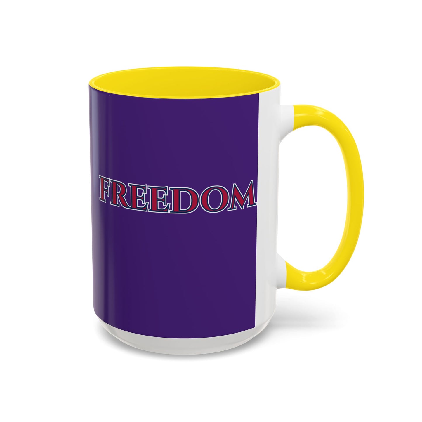 Freedom, Dark Purple Accent Mug by theGreenDragonTavern.shop
