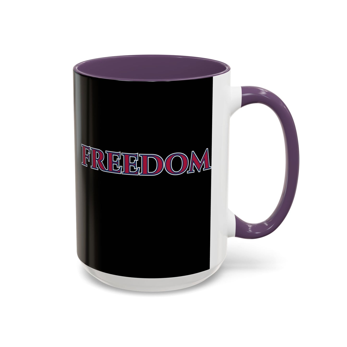 Freedom, Black Accent Mug by theGreenDragonTavern.shop