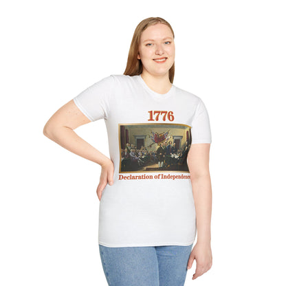 Declaration of Independence Light colors Unisex T-Shirt by theGreenDragonTavern.shop