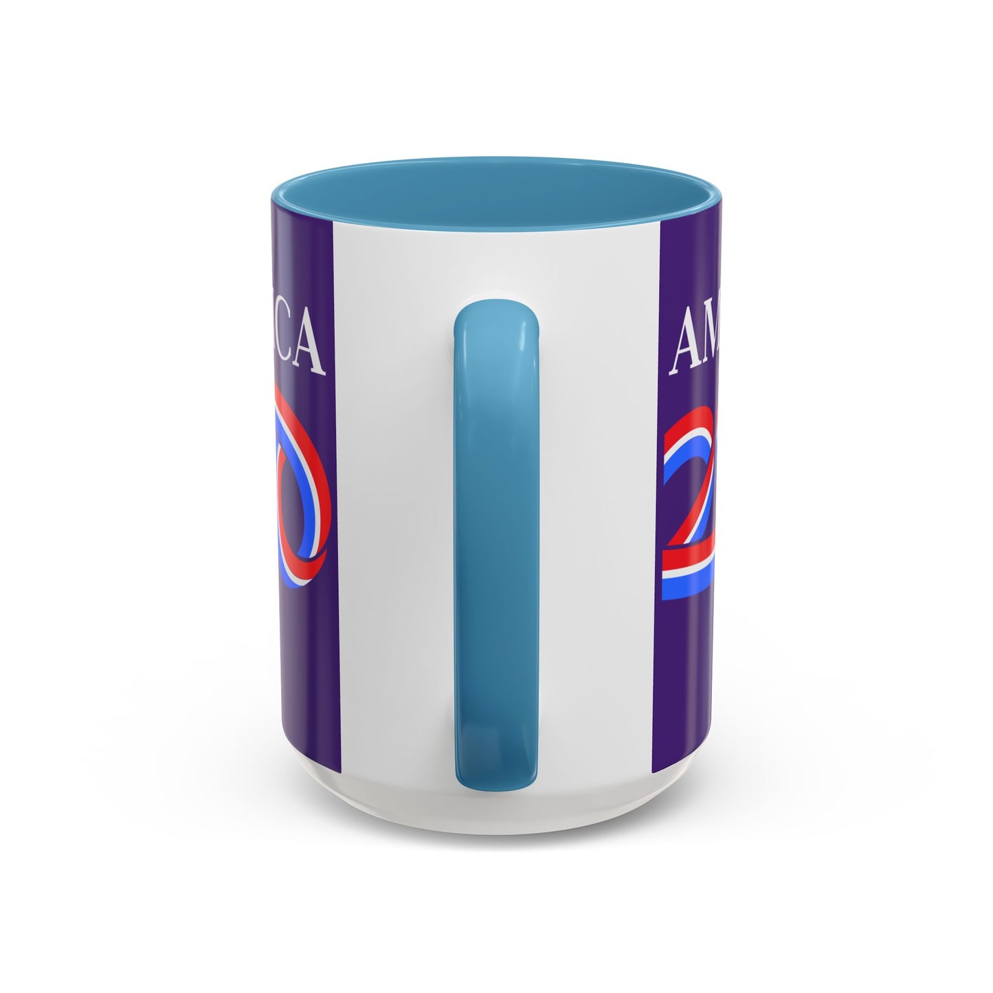 America 250 Dark Purple Accent Mug by theGreenDragonTavern.shop