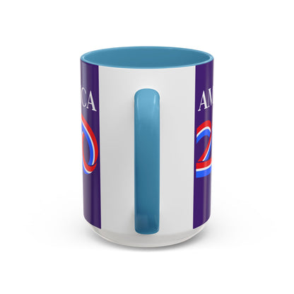 America 250 Dark Purple Accent Mug by theGreenDragonTavern.shop