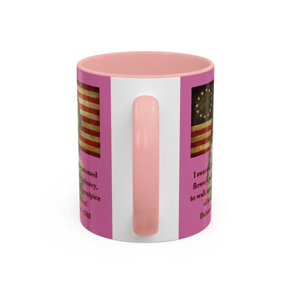 Deborah Sampson, America's Mulan Pink Accent Mug by theGreenDragonTavern.shop