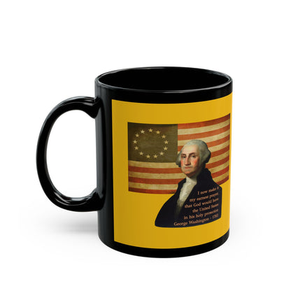 Washington's Earnest Prayer Yellow Mug by theGreenDragonTavern.shop
