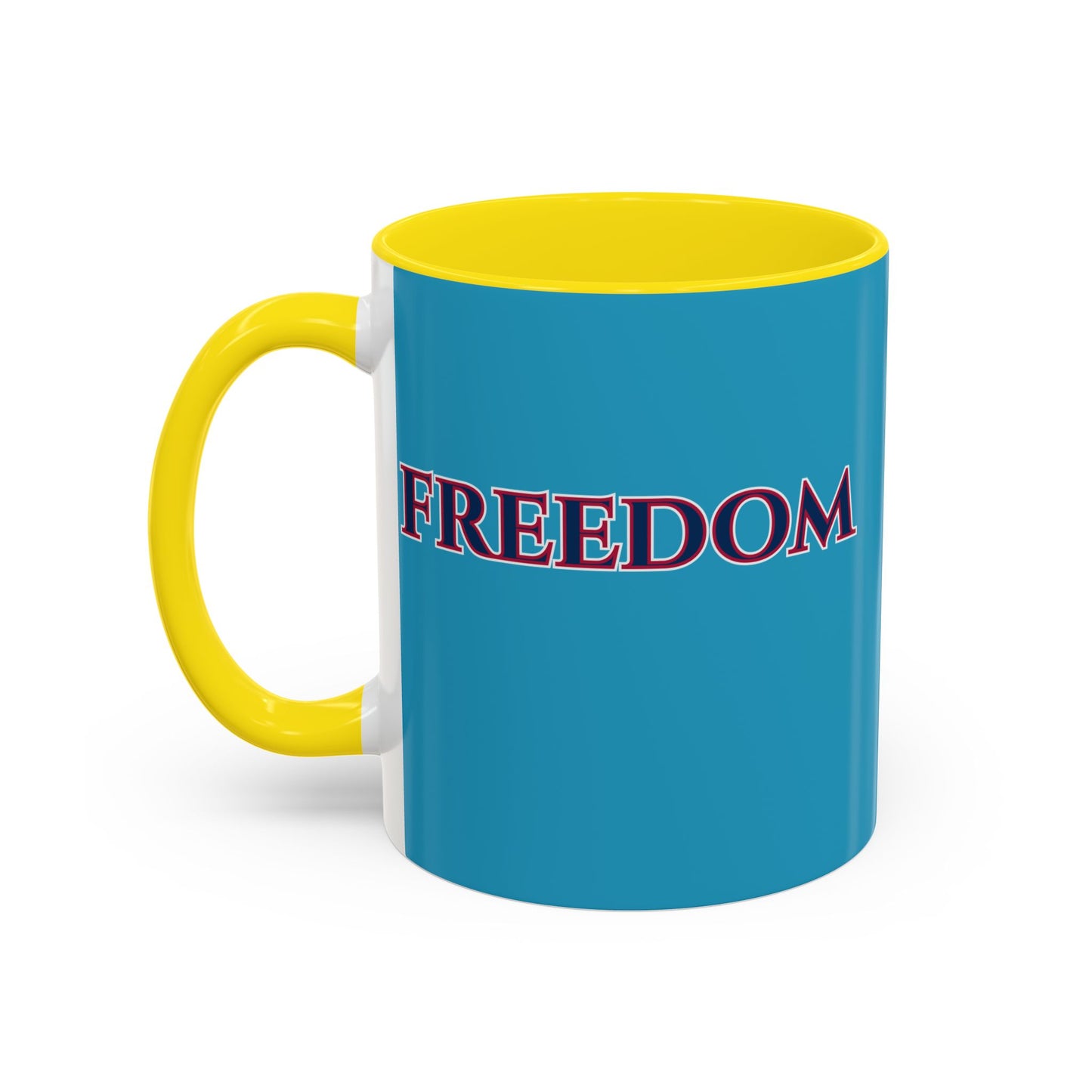 Freedom, Turquoise Accent Mug by theGreenDragonTavern.shop