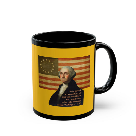 Washington's Earnest Prayer Yellow Mug by theGreenDragonTavern.shop