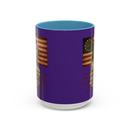 Deborah Sampson, America's Mulan Dark Purple Accent Mug by theGreenDragonTavern.shop