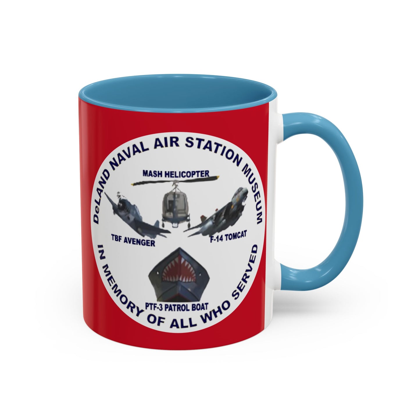 DNASM 2-sided, Founding & Student Art w/WhiteBG Red Accent Mug by theGreenDragonTavern.shop