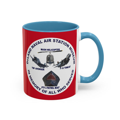 DNASM 2-sided, Founding & Student Art w/WhiteBG Red Accent Mug by theGreenDragonTavern.shop