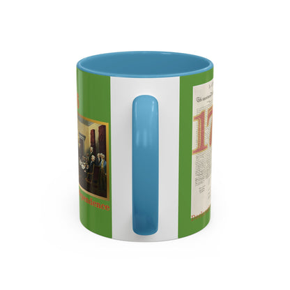 Declaration of Independence Green Accent Mug by theGreenDragonTavern.shop