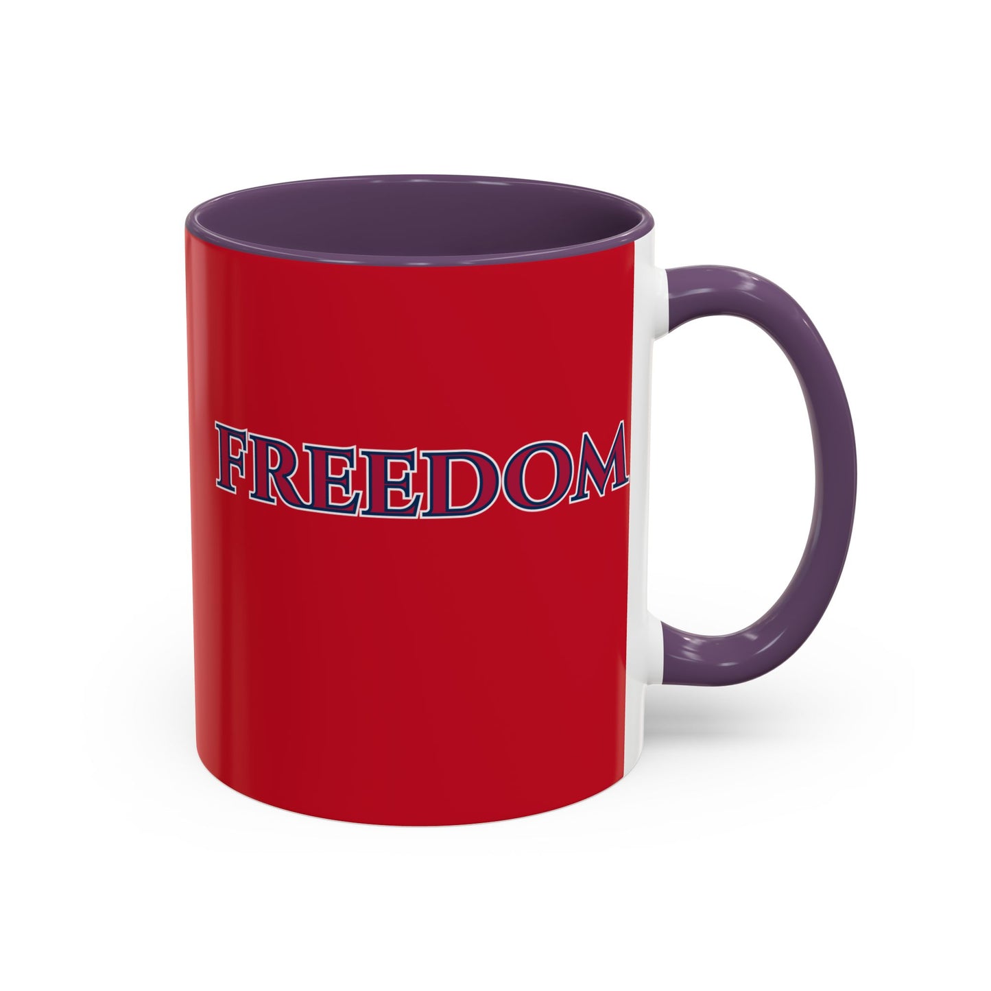 Freedom, Red Accent Mug by theGreenDragonTavern.shop