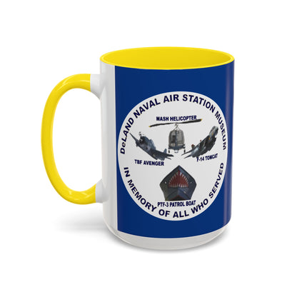 DNASM Student Art Blue Accent Mug by theGreenDragonTavern.shop