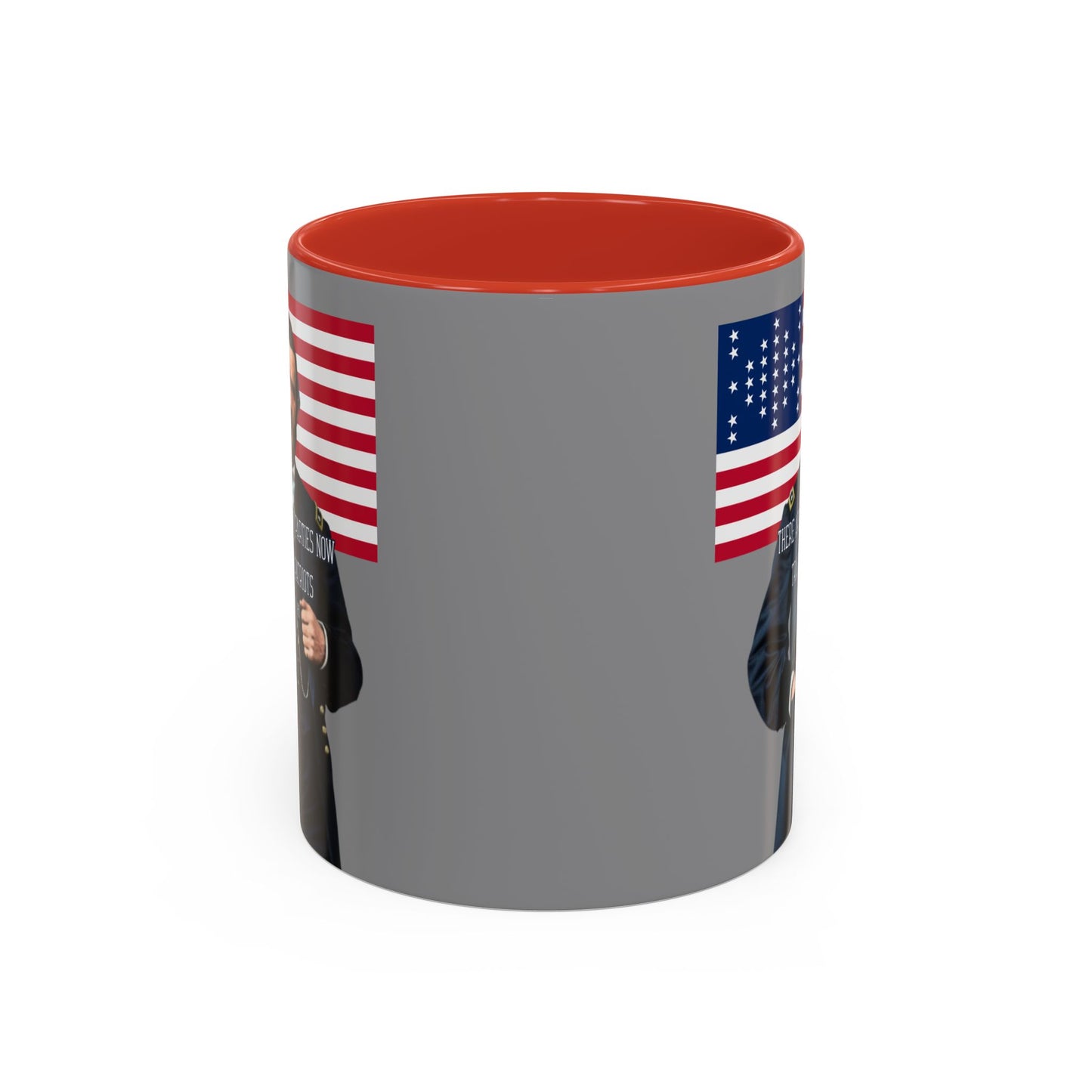 "Traitors and Patriots" Ulysses Grant Grey Accent Mug by theGreenDragonTavern.shop