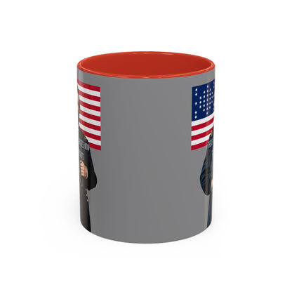 "Traitors and Patriots" Ulysses Grant Grey Accent Mug by theGreenDragonTavern.shop