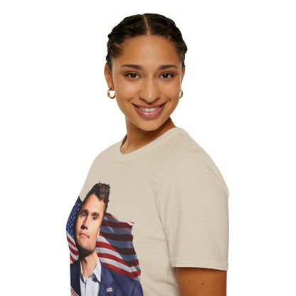 Charlie Kirk, Healthy Debate Light colors Unisex T-Shirt by theGreenDragonTavern.shop