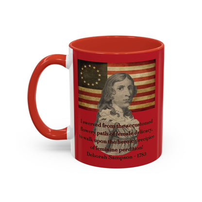 Deborah Sampson, America's Mulan Red Accent Mug by theGreenDragonTavern.shop