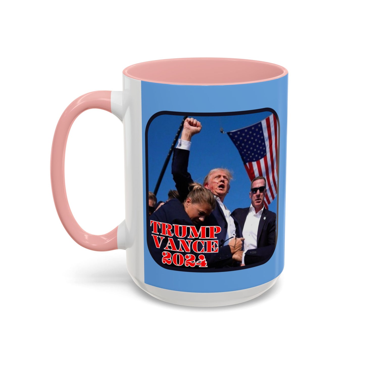 Trump and Vance 2024 Accent Mug by theGreenDragonTavern.shop