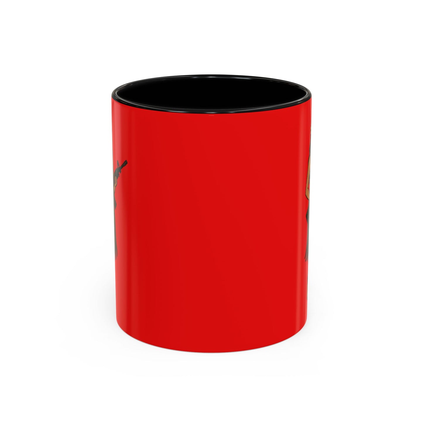 Hula Girl Packin' Heat Red Accent Mug by theGreenDragonTavern.shop