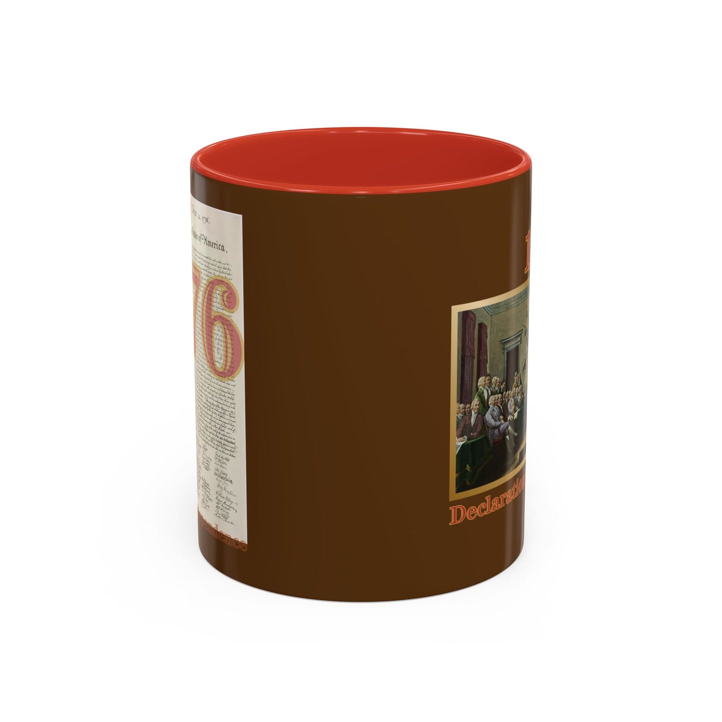 Declaration of Independence Brown Accent Mug by theGreenDragonTavern.shop