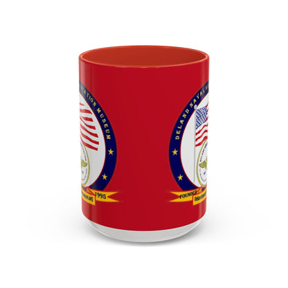 DeLand Naval Air Station Museum Red Accent Mug by theGreenDragonTavern.shop