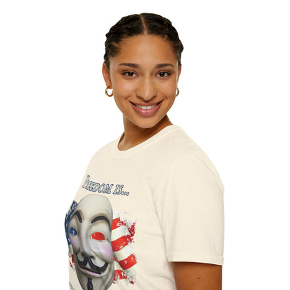 Ronald Reagan Freedom Vendetta Light colors Unisex T-Shirt by theGreenDragonTavern.shop