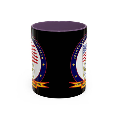 DeLand Naval Air Station Museum Black Accent Mug by theGreenDragonTavern.shop