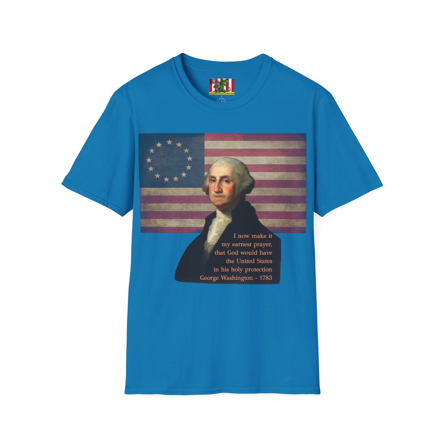 Washington's Earnest Prayer Dark colors Unisex T-Shirt by theGreenDragonTavern.shop