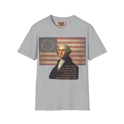 Washington's Earnest Prayer Light colors Unisex T-Shirt by theGreenDragonTavern.shop