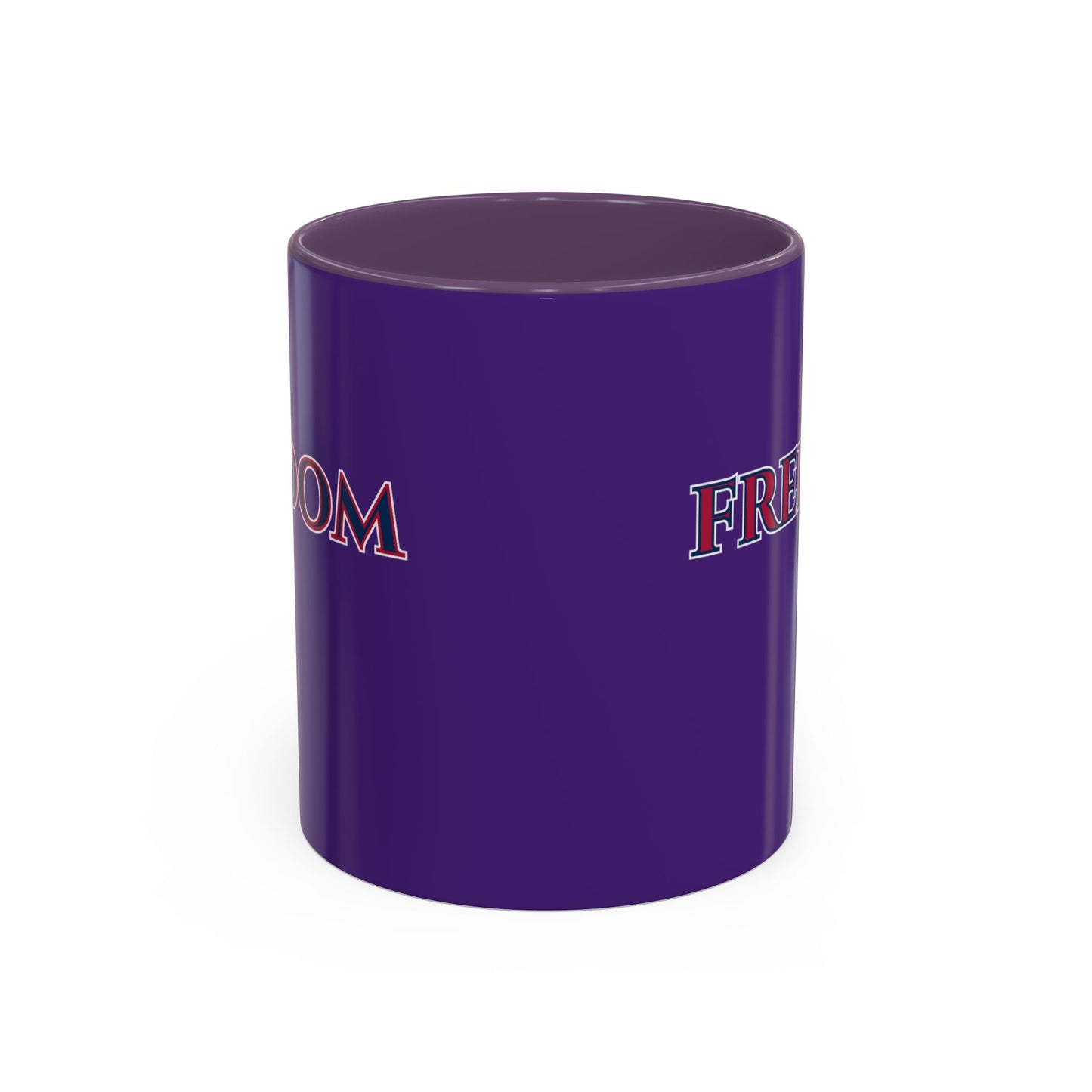 Freedom, Dark Purple Accent Mug by theGreenDragonTavern.shop