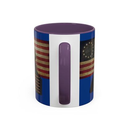Washington's Earnest Prayer Dark Blue Accent Mug by theGreenDragonTavern.shop