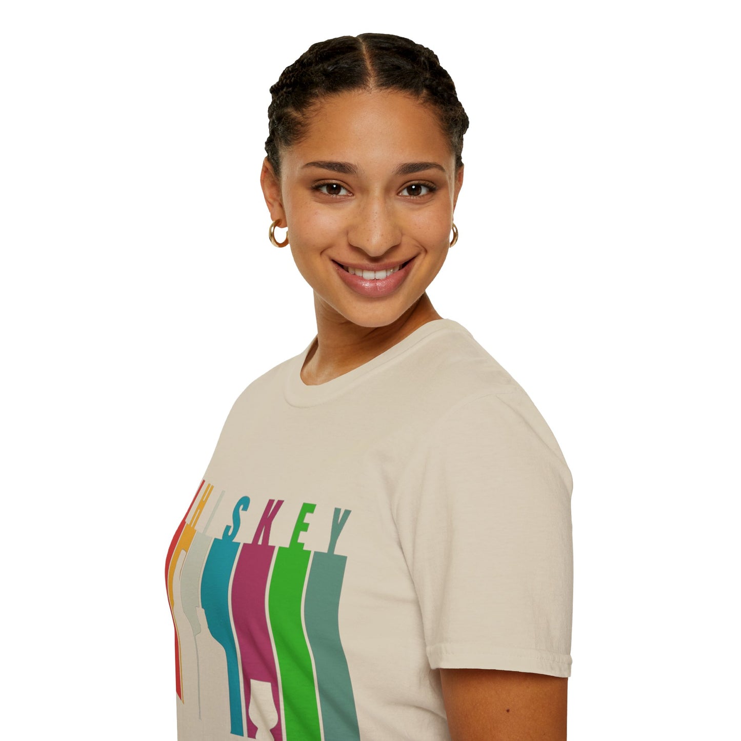 Whiskey spelled with an 'e' Light colors Unisex T-Shirt by theGreenDragonTavern.shop