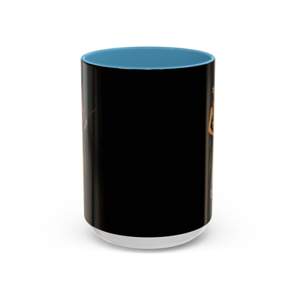 Hula Girl Packin' Heat Black Accent Mug by theGreenDragonTavern.shop