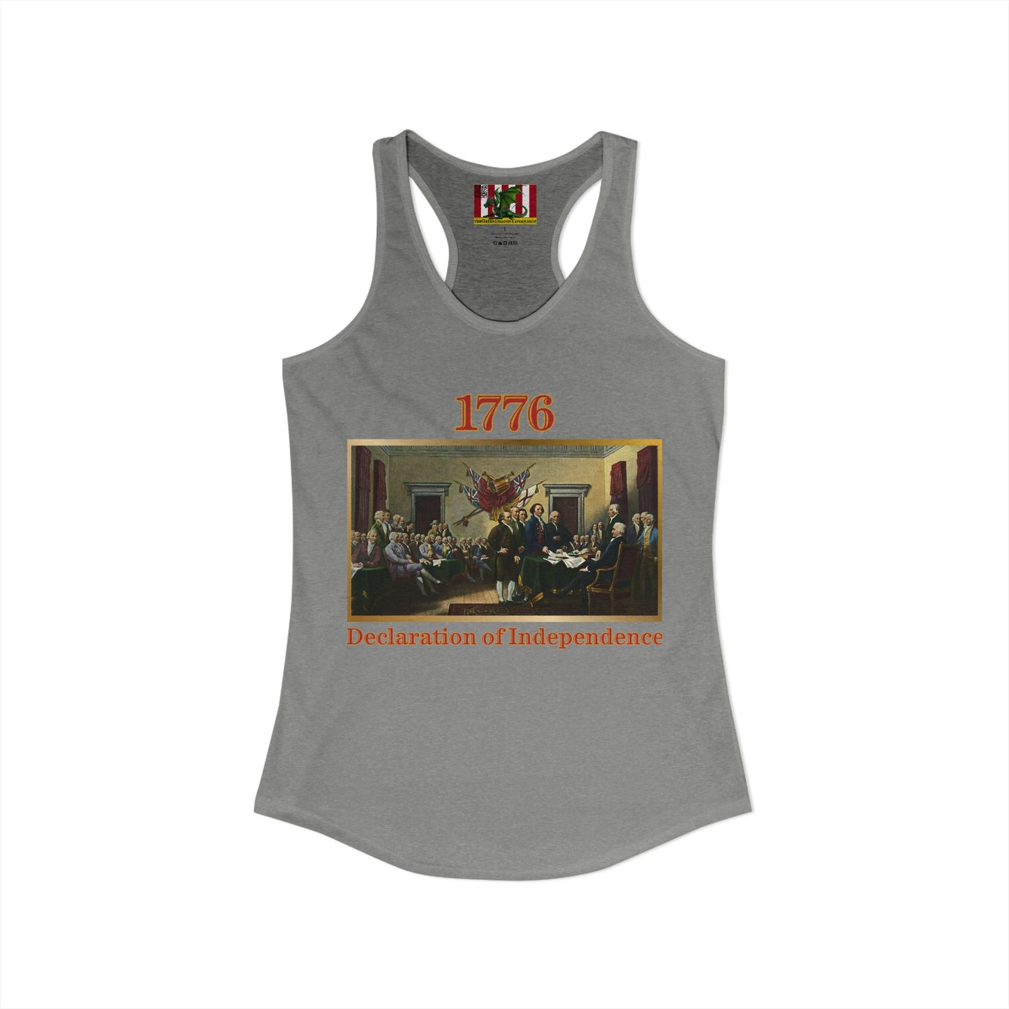 Declaration of Independence Women's Racerback Tank Top by theGreenDragonTavern.shop