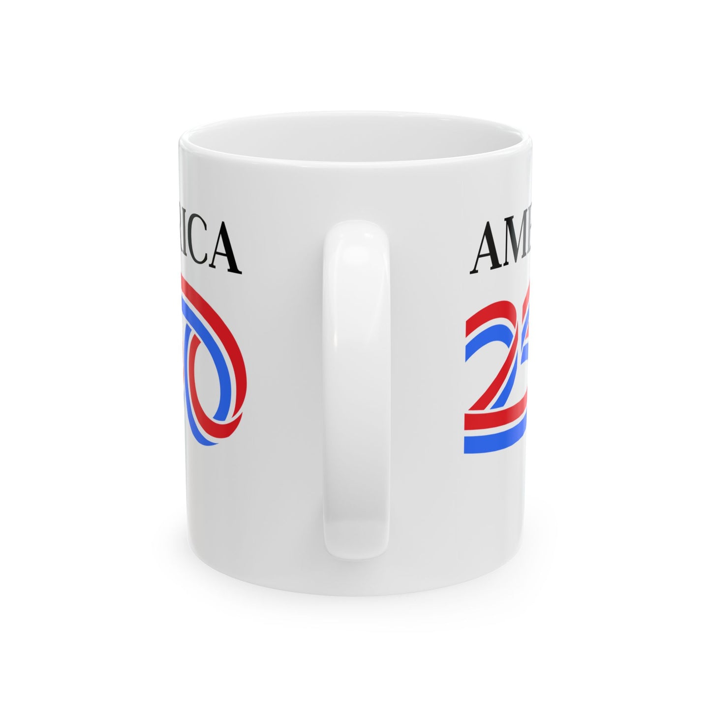 America 250 White Mug by theGreenDragonTavern.shop