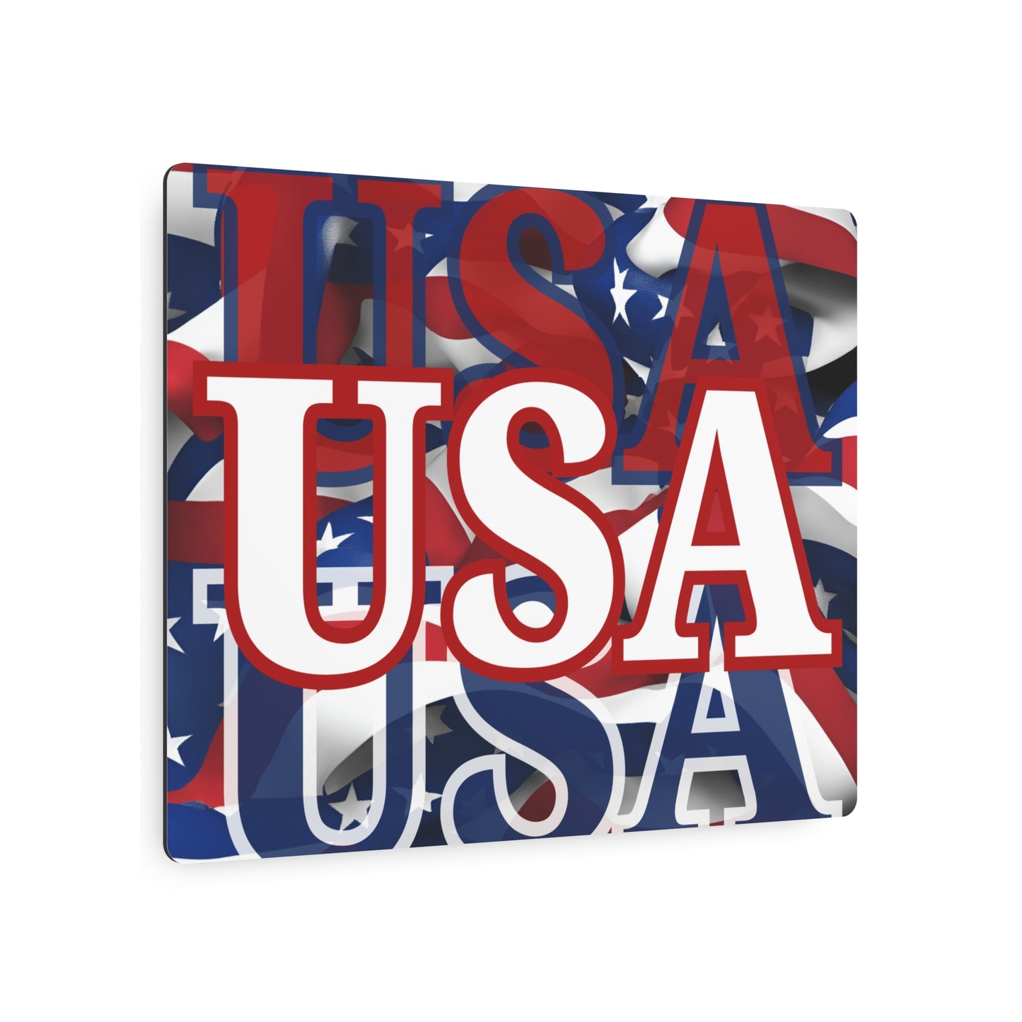 USA! USA! USA White Center Metal Art Sign by theGreenDragonTavern.shop