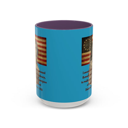 Deborah Sampson, America's Mulan Turquoise Accent Mug by theGreenDragonTavern.shop