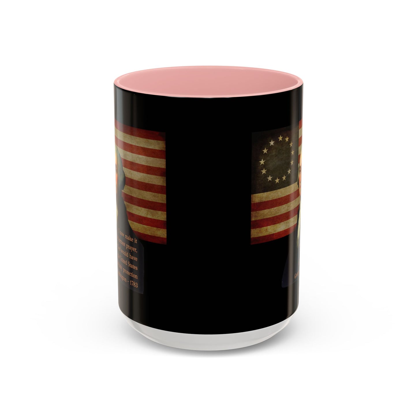 Washington's Earnest Prayer Black Accent Mug by theGreenDragonTavern.shop