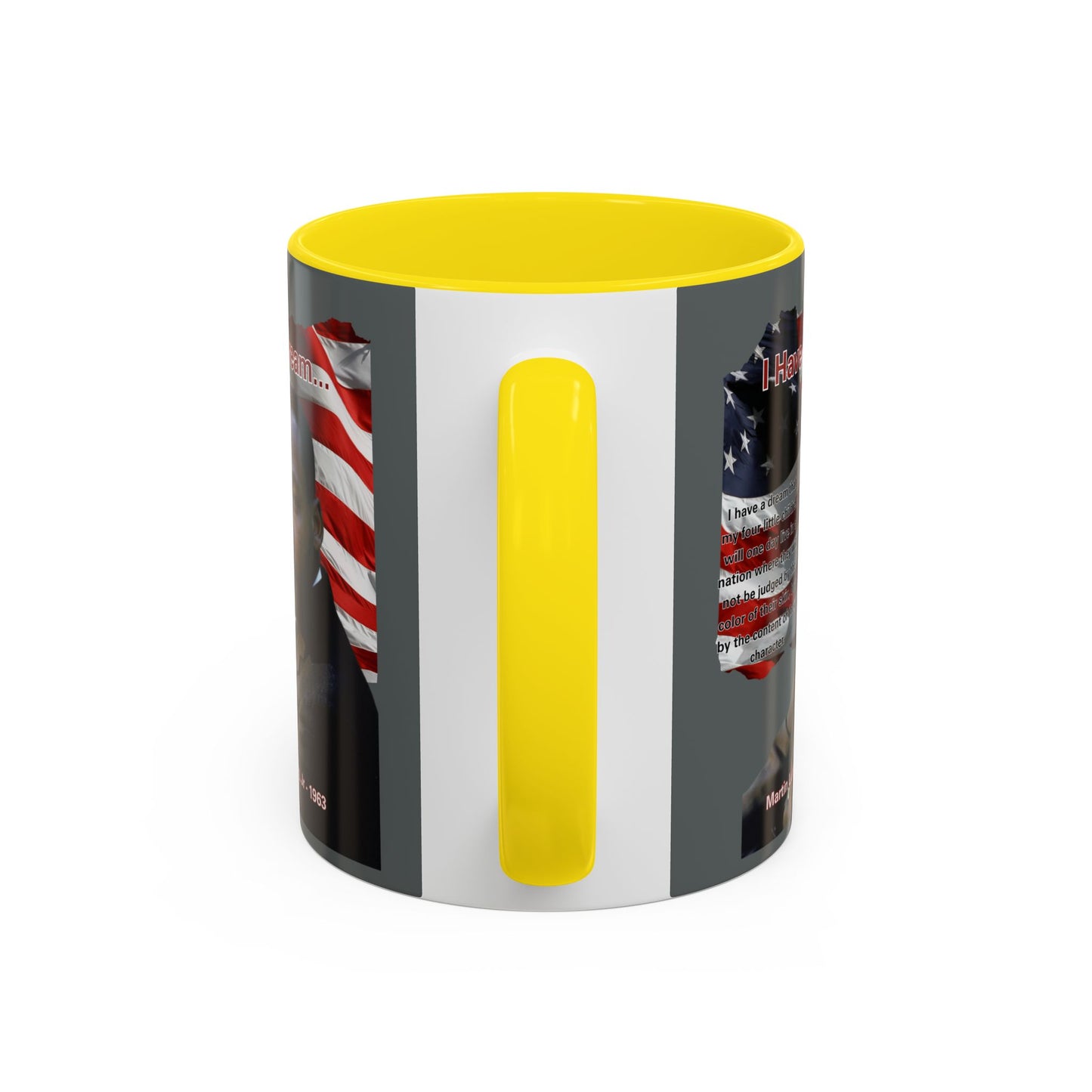 "I Have a Dream" MLKJr Grey Accent Mug by theGreenDragonTavern.shop