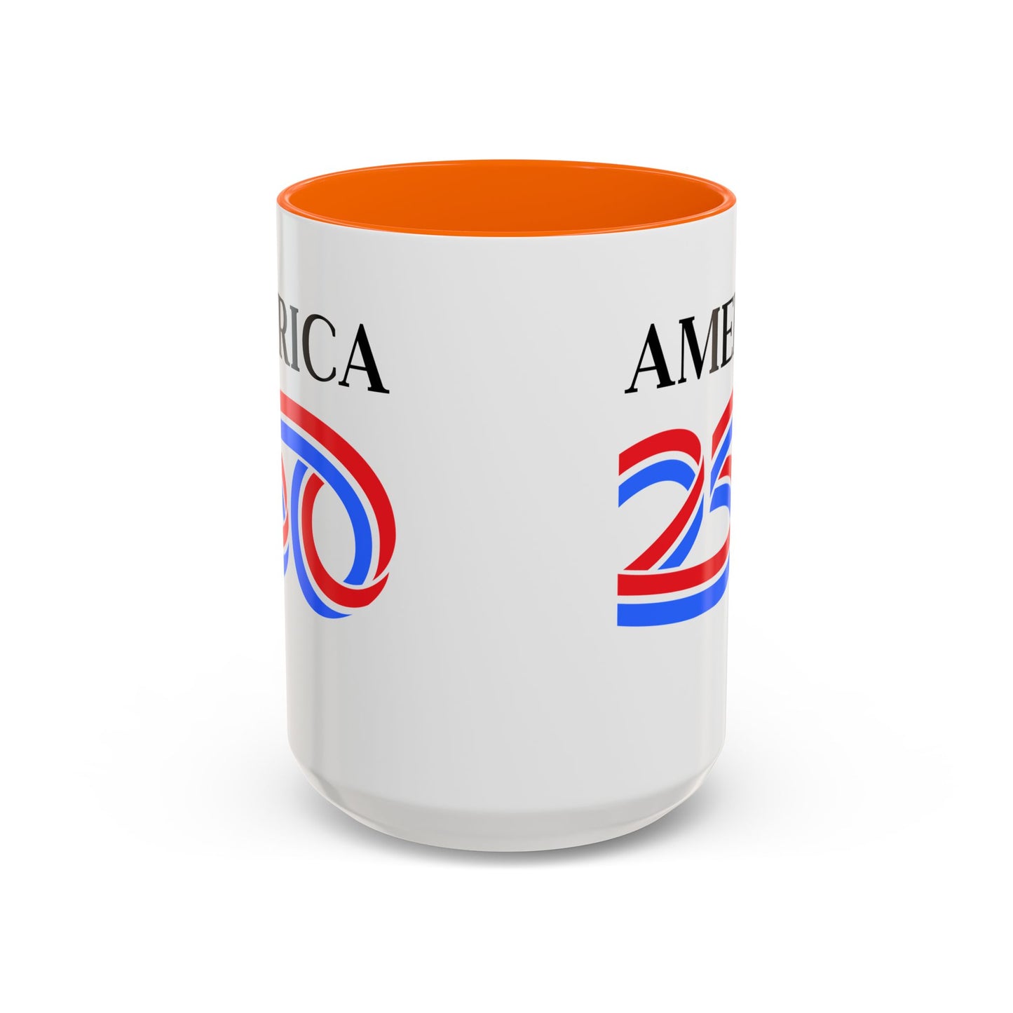 America 250 White Accent Mug by theGreenDragonTavern.shop