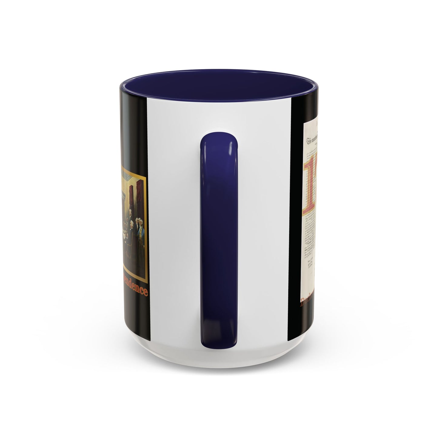 Declaration of Independence Black Accent Mug by theGreenDragonTavern.shop