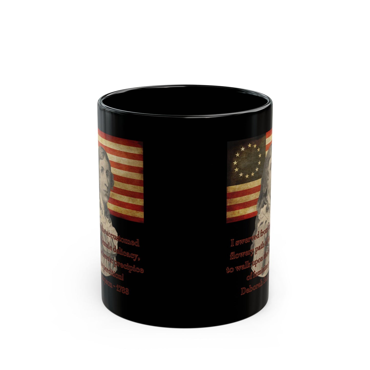 Deborah Sampson, America's Mulan Black Mug by theGreenDragonTavern.shop