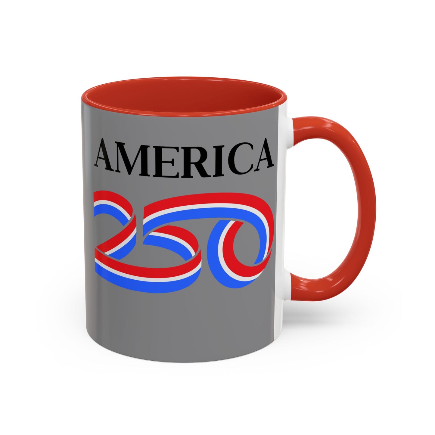 America 250 Grey Accent Mug by theGreenDragonTavern.shop